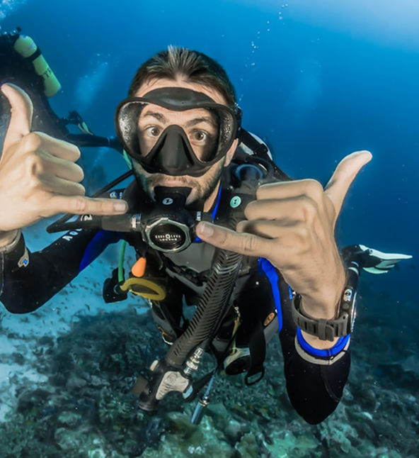 Scuba diver underwater
